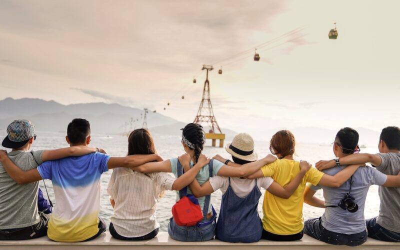 Group of people united